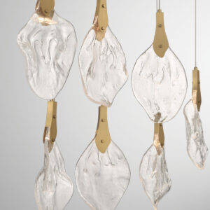 Eurofase Jateo, Chandelier, 13-Light, 51", Polished Nickel, Clear Glass – Eurofase Chandeliers