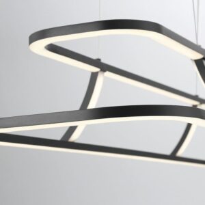 Eurofase Cadoux, Chandelier, 44", Matte Black, Clear Glass – Eurofase Chandeliers