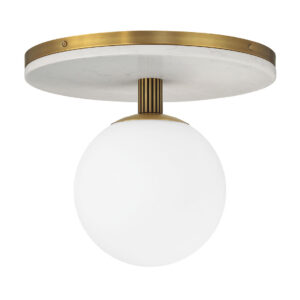 Eurofase Carnagie, Flush Mount, 8", Antique Brass, Opal Etched Glass – Eurofase Flush Mounts