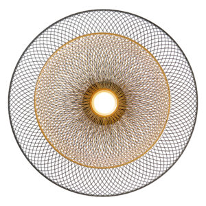 Eurofase Kenmore, Pendant, 16", Matte Black, Gold Steel – Eurofase Pendants