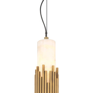 Eurofase Venna, Pendant , 23", Antique Brass, Alabaster – Eurofase Pendants