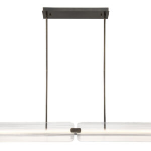 Eurofase Neoness, Chandelier, 4-Light, 67", Matte Black, Smoked Glass – Eurofase Chandeliers