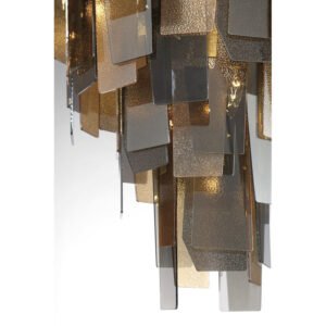 Eurofase Cocolina, Chandelier, 19-Light, 42", Brushed Brass, Mixed Glass – Eurofase Chandeliers