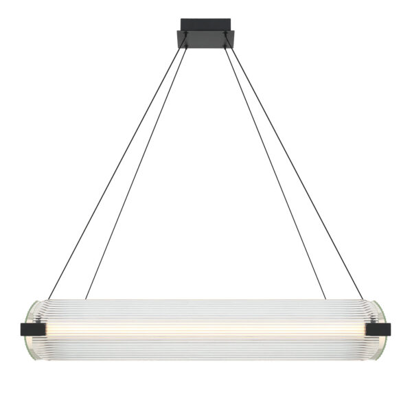 Eurofase Neoness, Chandelier, 4-Light, 34", Weathered Brass, Smoked Glass – Eurofase Chandeliers