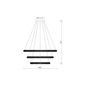 Eurofase Sassi, Chandelier , 60", Chrome – Eurofase Chandeliers