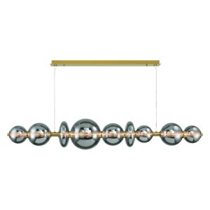 Eurofase Atomo, Chandelier, 9-Light, 74", Gold, Smoked Glass – Eurofase Chandeliers