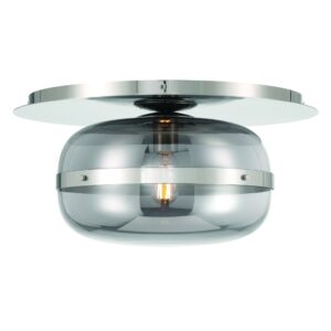 Eurofase Nottingham, Flush Mount, 14", Polished Nickel, Smoked Glass – Eurofase Flush Mounts