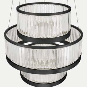Eurofase Empra, Chandelier, 5-Light, 47", Gold, Clear Crystal – Eurofase Chandeliers