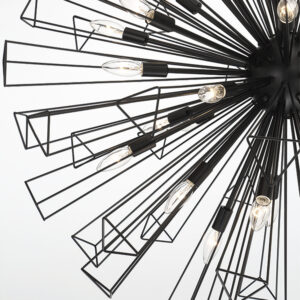 Eurofase Dendelio, Chandelier , 35-Light, 54", Matte Black – Eurofase Chandeliers