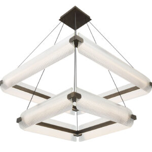 Eurofase Neoness, Chandelier, 8-Light, 34", Matte Black, Clear Glass – Eurofase Chandeliers