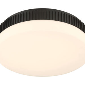 Eurofase Purgos, Flush Mount, 18", Matte Black, Opal Glass – Eurofase Flush Mounts
