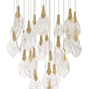 Eurofase Jateo, Chandelier, 33-Light, 40", Gold, Clear Glass – Eurofase Chandeliers