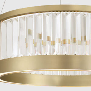 Eurofase Empra, Pendant, 24", Gold, Clear Crystal – Eurofase Pendants