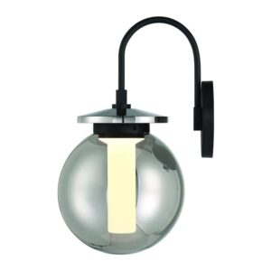 Eurofase Caswell, Outdoor, 18", Powder Coat Black, Smoked Glass – Eurofase Outdoor