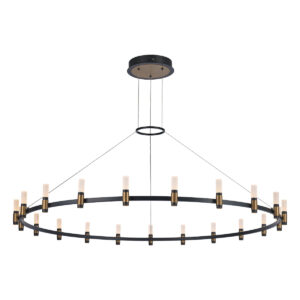 Eurofase Albany, Chandelier, 51-Light, 60", Brass-Black Mix, White Acrylic – Eurofase Chandeliers