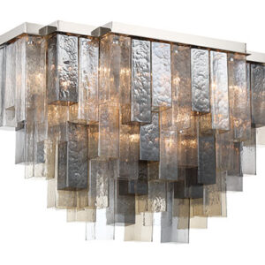 Eurofase Altesa, Flush Mount, 10-Light, 17", Chrome, Mixed Glass – Eurofase Flush Mounts