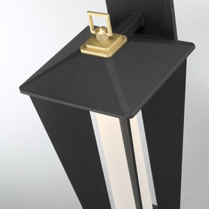 Eurofase Andson, Outdoor, 19", Brass-Sand Black Mix, Frosted Acrylic – Eurofase Outdoor