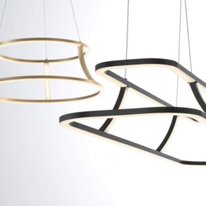 Eurofase Cadoux, Chandelier, 44", Matte Black, Clear Glass – Eurofase Chandeliers