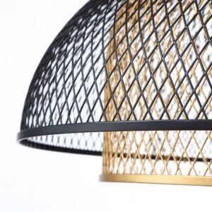 Eurofase Kenmore, Pendant, 16", Matte Black, Gold Steel – Eurofase Pendants