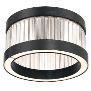Eurofase Empra, Flush Mount, 16", Matte Black, Clear Crystal – Eurofase Flush Mounts