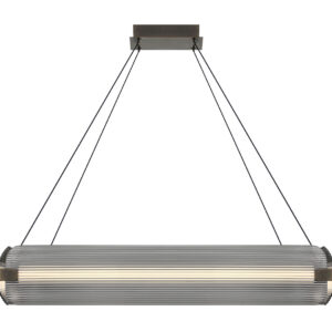 Eurofase Neoness, Chandelier, 4-Light, 34", Weathered Brass, Smoked Glass – Eurofase Chandeliers