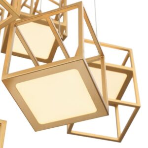 Eurofase Ferro, Chandelier , 16-Light, 32", Matte Gold – Eurofase Chandeliers