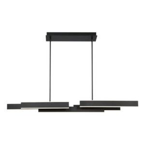 Eurofase Cameno, Chandelier, 55", Matte Black, White Acrylic – Eurofase Chandeliers