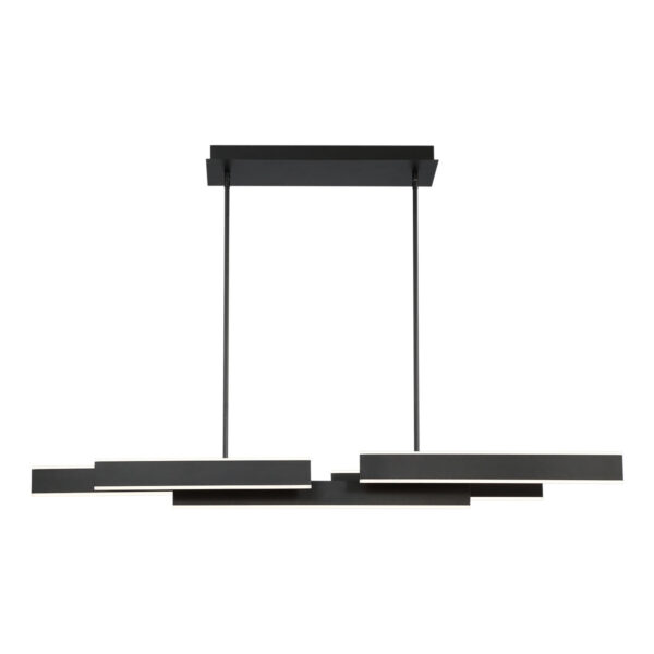 Eurofase Cameno, Chandelier, 55", Matte Black, White Acrylic – Eurofase Chandeliers