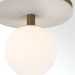 Eurofase Carnagie, Flush Mount, 8", Antique Brass, Opal Etched Glass – Eurofase Flush Mounts