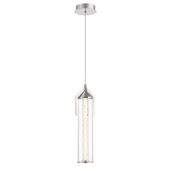 Eurofase Espada, Pendant, 20", Polished Nickel, Clear Glass – Eurofase Pendants