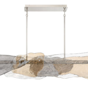 Eurofase Grotto, Chandelier, 39", Polished Nickel, Mixed Glass – Eurofase Chandeliers