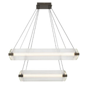 Eurofase Neoness, Chandelier, 8-Light, 34", Matte Black, Clear Glass – Eurofase Chandeliers