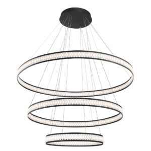 Eurofase Forster, Chandelier , 3-Light, 60", Matte Black – Eurofase Chandeliers