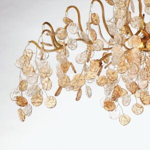 Eurofase Campobasso, Flush Mount, 7-Light, 27", Gold, Mixed Glass – Eurofase Flush Mounts
