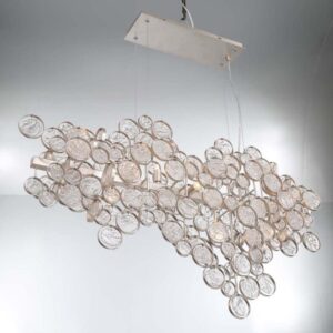Eurofase Trento, Chandelier, 12-Light, 40", Chrome, Clear Glass – Eurofase Chandeliers