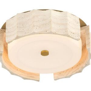 Eurofase Roslington, Flush Mount, 24", Gold, Opal Etched Glass – Eurofase Flush Mounts