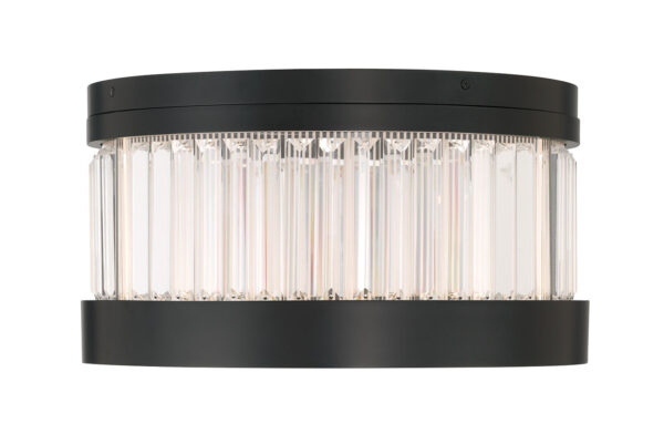 Eurofase Empra, Flush Mount, 16", Matte Black, Clear Crystal – Eurofase Flush Mounts