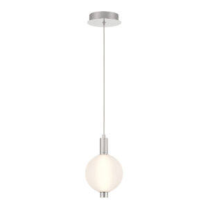 Eurofase Palmas, Pendant, 10", Polished Nickel, White Glass – Eurofase Pendants