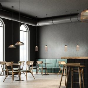 Eurofase Kenmore, Pendant, 16", Matte Black, Gold Steel – Eurofase Pendants