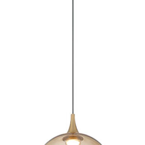 Eurofase Iissa, Pendant, 6", Matte Black, Smoked Glass – Eurofase Pendants