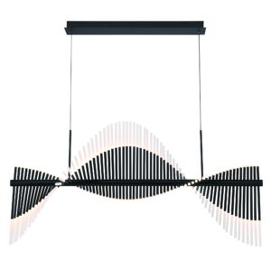 Eurofase Voltik, Chandelier, 72-Light, 59", Matte Black, Frosted Acrylic – Eurofase Chandeliers