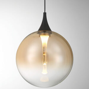 Eurofase Iissa, Pendant, 6", Matte Black, Smoked Glass – Eurofase Pendants