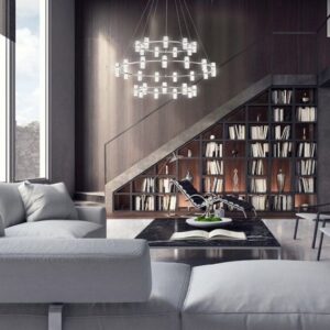 Eurofase 3-Tiers 33-Light 41" Integrated Led Grand Chandelier – Eurofase Chandeliers