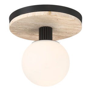 Eurofase Carnagie, Flush Mount, 8", Antique Brass, Opal Etched Glass – Eurofase Flush Mounts