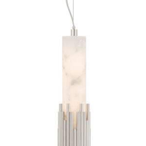 Eurofase Venna, Pendant, 23", Polished Nickel, Alabaster – Eurofase Pendants