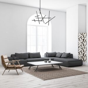 Eurofase Crossroads, Chandelier , 18-Light, 59", Brushed Brass – Eurofase Chandeliers