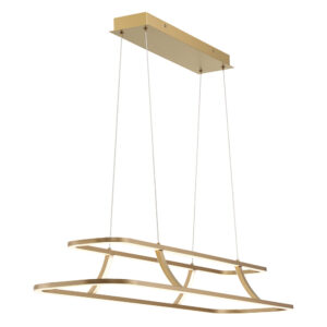 Eurofase Cadoux, Chandelier, 44", Matte Gold, Clear Glass – Eurofase Chandeliers