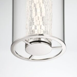 Eurofase Espada, Pendant, 20", Polished Nickel, Clear Glass – Eurofase Pendants
