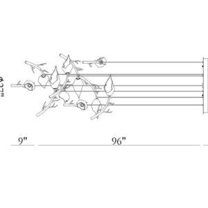 Eurofase 10-Light 23" Integrated Led Multi Drop Chandelier – Eurofase Chandeliers