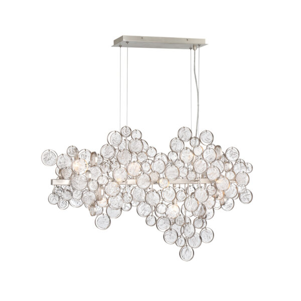 Eurofase Trento, Chandelier, 12-Light, 40", Chrome, Clear Glass – Eurofase Chandeliers